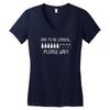 dad to be loading please wait new Women's V-Neck T-Shirt