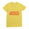 unless god sent you i'm unavailable Ladies Fitted T-Shirt