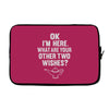 other two wishes Laptop sleeve