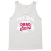 this girl loves drag racing Tank Top