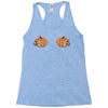 pumpkin skull hand Racerback Tank