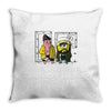 pat and silent bob Throw Pillow