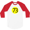 73 the perfect number t shirt the big bang theory cool funny 3/4 Sleeve Shirt