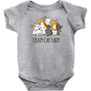 crazy cat lady Baby Bodysuit