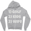 golfing dad uncle Zipper Hoodie