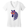 zebrah Women's V-Neck T-Shirt