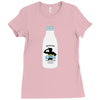 10. fight milk 002 Ladies Fitted T-Shirt