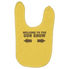 welcome to the gun show ron burdundy anchorman inspired gift funny Baby Bibs