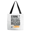 Strong Independent Motivated Libra Tote Bags