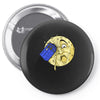 time travel to the moon Pin-back button