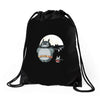 totoro super hero Drawstring Bags