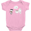 coffee that's always late Baby Bodysuit