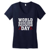 World Suicide Prevention Day Women's V-Neck T-Shirt