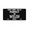 perfect welsh License Plate