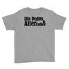 life begins after coffee Youth Tee