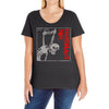 hangmans jake Ladies Curvy T-Shirt