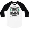 education is the most powerful weapon you can use to change the world 3/4 Sleeve Shirt