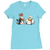 the owl and the weasel Ladies Fitted T-Shirt