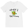 world's best mommy with flowers V-Neck Tee