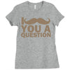 i mustache you a question Ladies Fitted T-Shirt