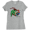 raphael meets mario Ladies Fitted T-Shirt