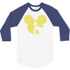 mickey skellington 3/4 Sleeve Shirt
