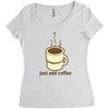 funny retro coffee Women's Triblend Scoop T-shirt