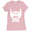 man beard Ladies Fitted T-Shirt