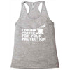 for your protection Racerback Tank