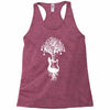 nature guitar white tree music banksy art Racerback Tank