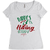 Daddy Hiking Buddy Mountains Women's Triblend Scoop T-shirt