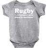 rugby a hooligans game Baby Onesie