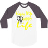 happy wife happy life 3/4 Sleeve Shirt