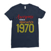 awesome since november 1970 Ladies Fitted T-Shirt