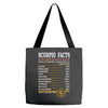 Scorpio Facts Zodiac Tote Bags