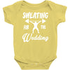 sweating for the wedding Baby Onesie