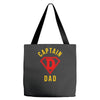 captain dad hero Tote Bags