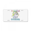 unicorns are born in november cute unicorn License Plate