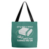 it's been a while Tote Bags