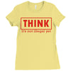 think Ladies Fitted T-Shirt