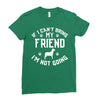 if i can't bring my dog i'm not going Ladies Fitted T-Shirt