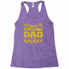 best cycling dad galaxy cycling Racerback Tank