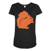 squirrel Maternity Scoop Neck T-shirt