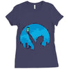 bat signal Ladies Fitted T-Shirt