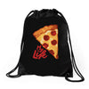 pizza my life Drawstring Bags