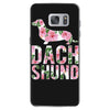 dachshund floral Samsung Galaxy S7 Case