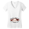 January Peeking Out Asian Baby Boy Women's V-Neck T-Shirt
