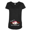 October Peeking Out Baby Girl Maternity Scoop Neck T-shirt