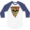pizza skull 3/4 Sleeve Shirt