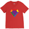 Rainbow LGBT Diamond V-Neck Tee